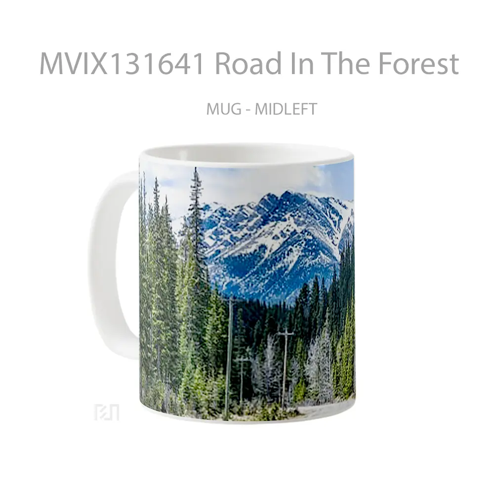Mug Road In The Forest Gelas Pemandangan Alam - All-side / Desain