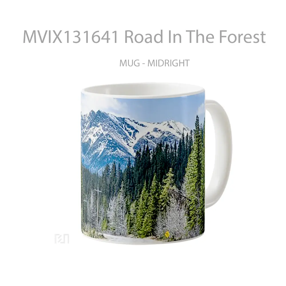 Mug Road In The Forest Gelas Pemandangan Alam - All-side / Desain