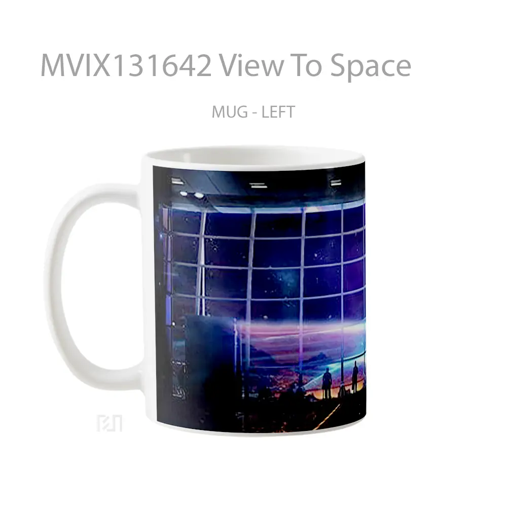 Mug View To Space Gelas Astronomi - All-side / Desain