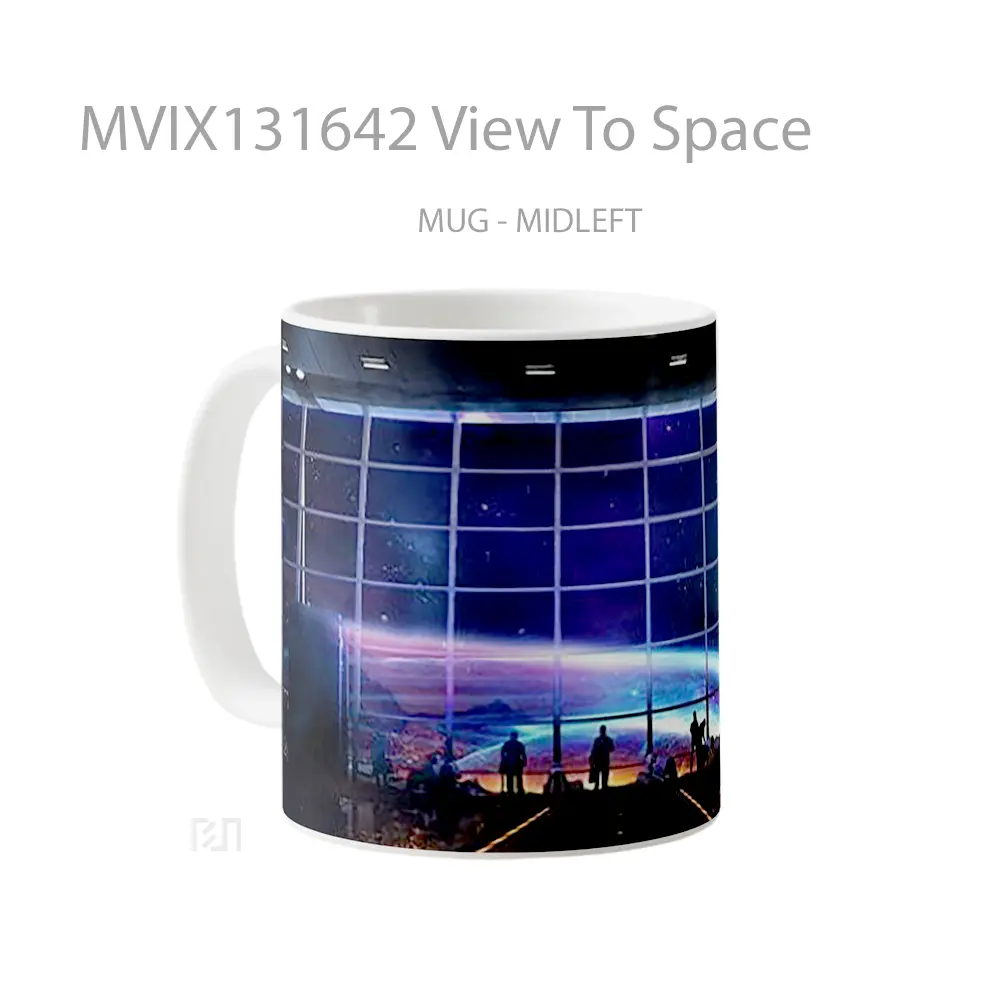 Mug View To Space Gelas Astronomi - All-side / Desain