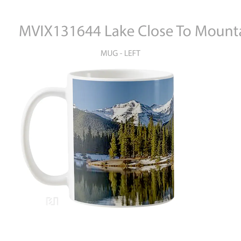 Mug Lake Close To Mountain Gelas Pemandangan Alam - All-side / Desain
