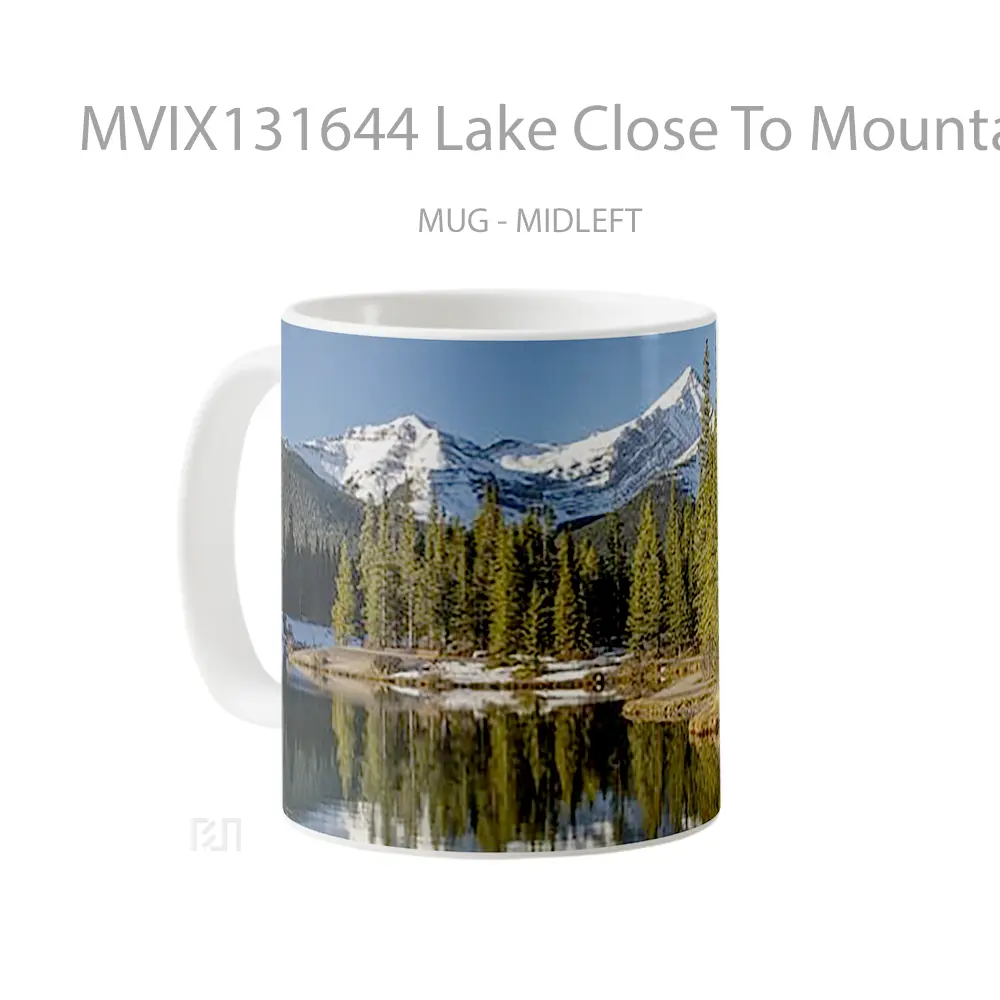 Mug Lake Close To Mountain Gelas Pemandangan Alam - All-side / Desain