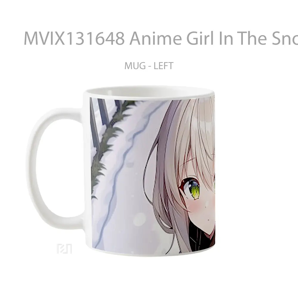 Mug Anime Girl In The Snow Cangkir Anime - All-side / Desain