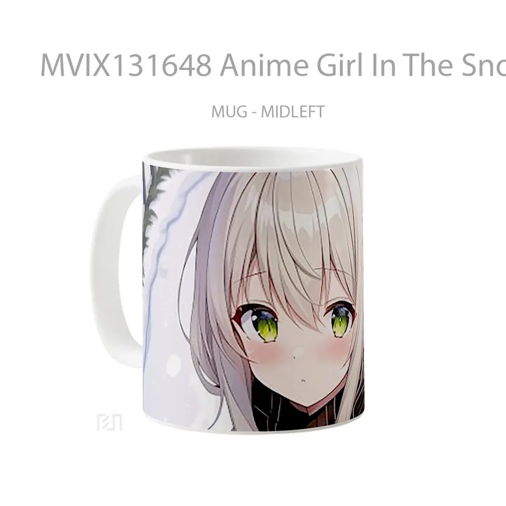 Mug Anime Girl In The Snow Cangkir Anime - All-side / Desain