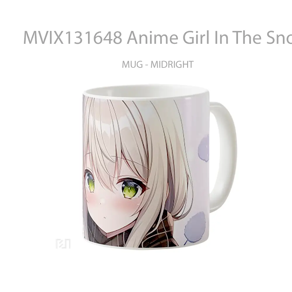Mug Anime Girl In The Snow Cangkir Anime - All-side / Desain