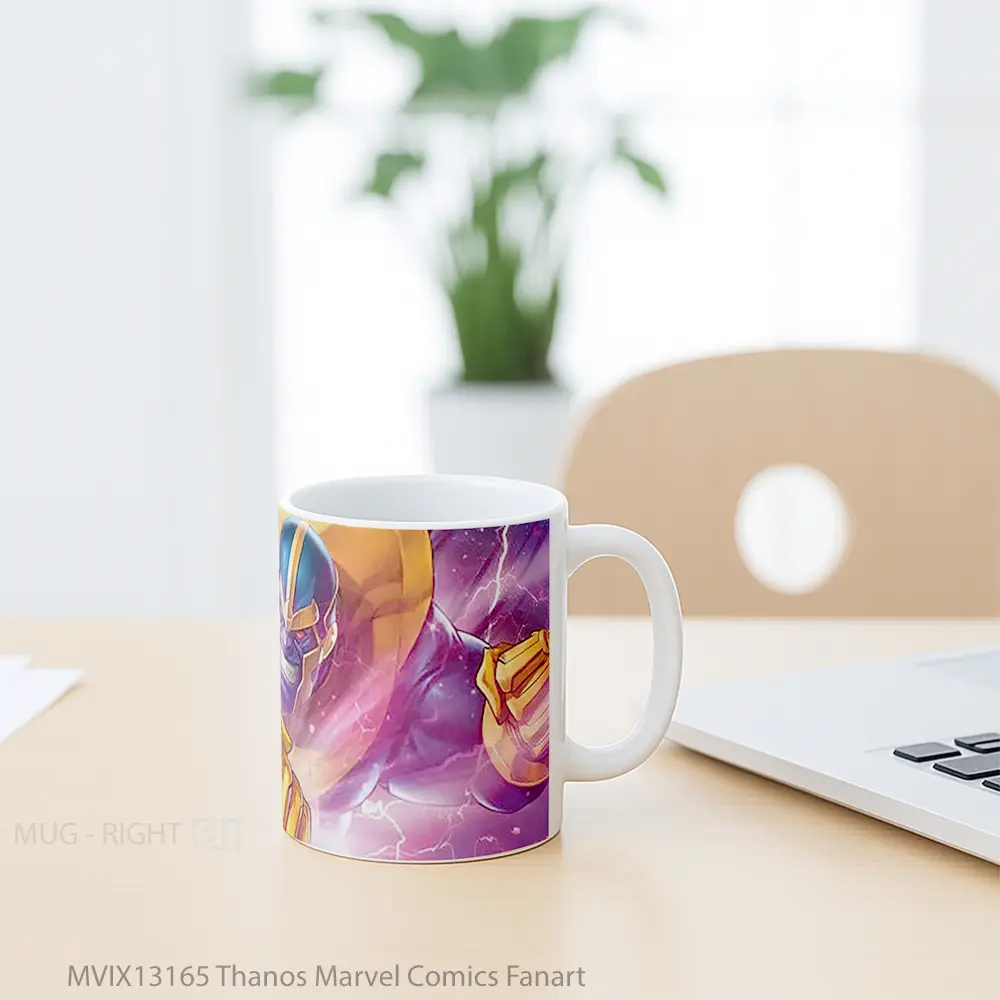 Mug Thanos Marvel Comics Fanart Gelas Superhero - All-side / Desain