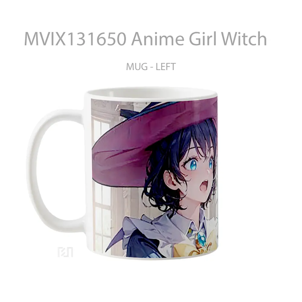 Mug Anime Girl Witch Cangkir Anime - All-side / Desain
