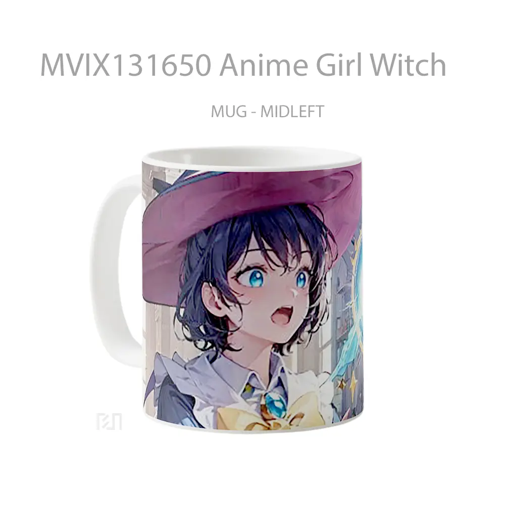 Mug Anime Girl Witch Cangkir Anime - All-side / Desain