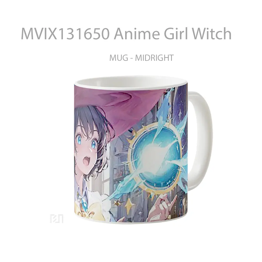 Mug Anime Girl Witch Cangkir Anime - All-side / Desain