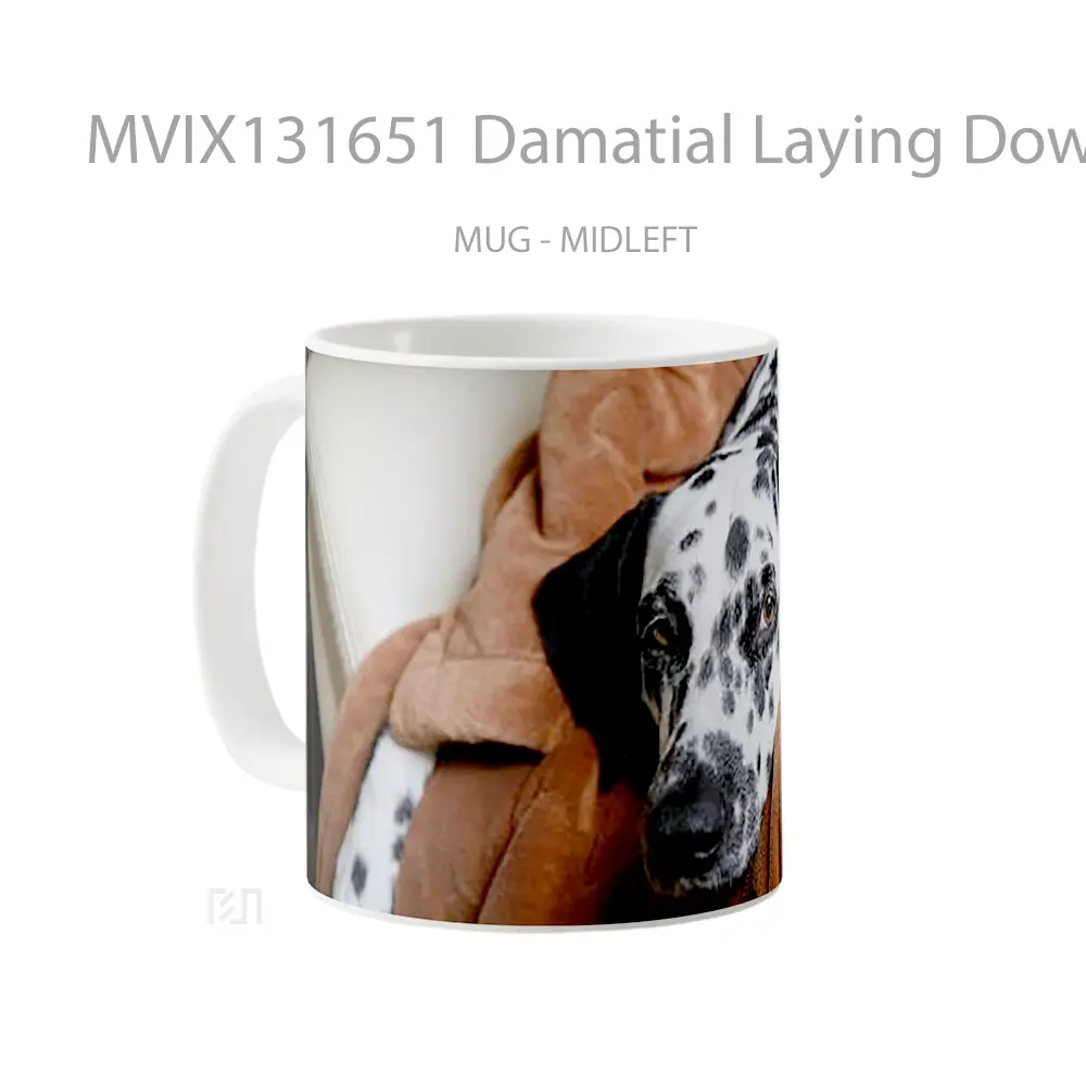 Mug Damatial Laying Down Gelas Keramik Unik - All-side / Desain