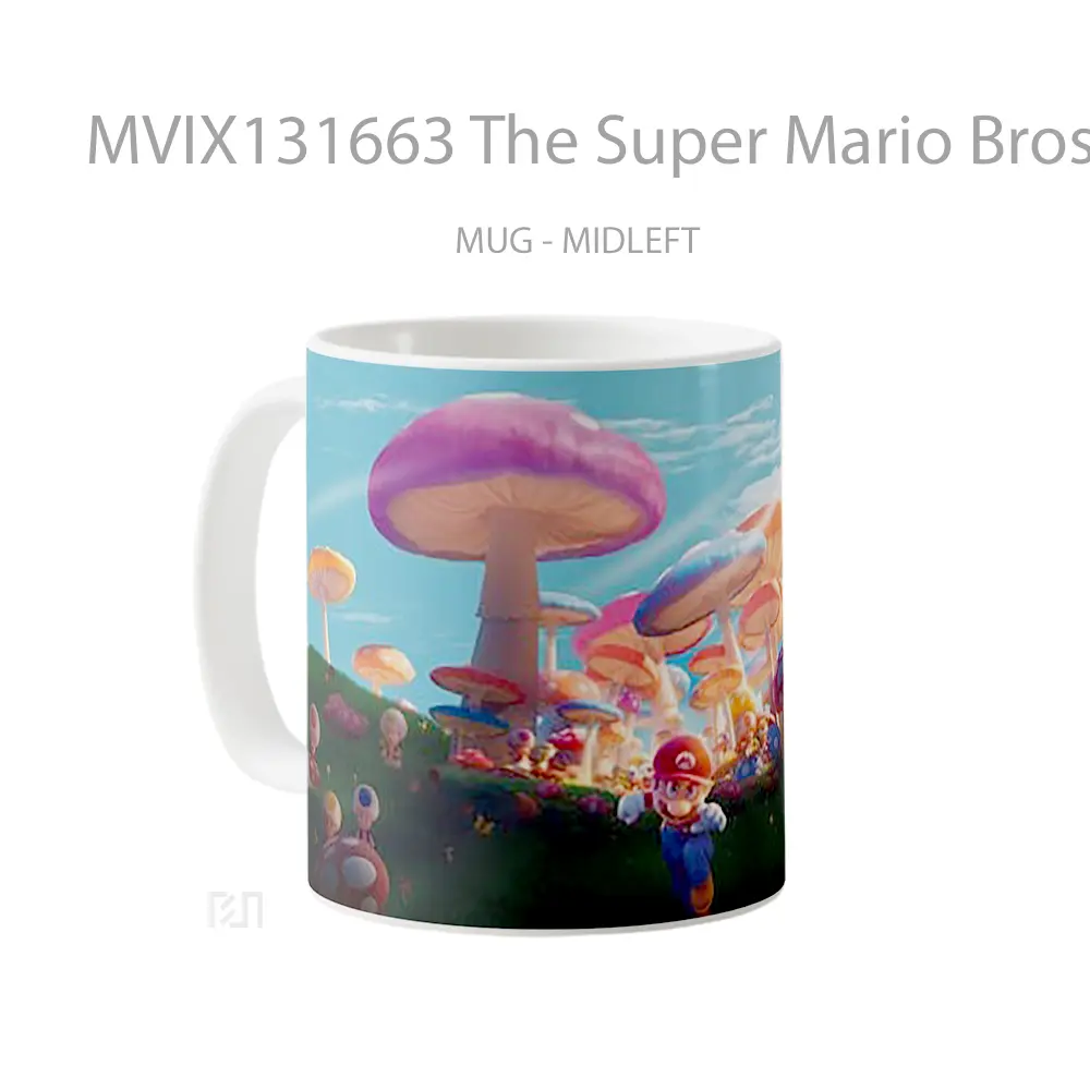 Mug The Super Mario Bros Movie Mushroom Gelas Keramik Unik - All-side / Desain