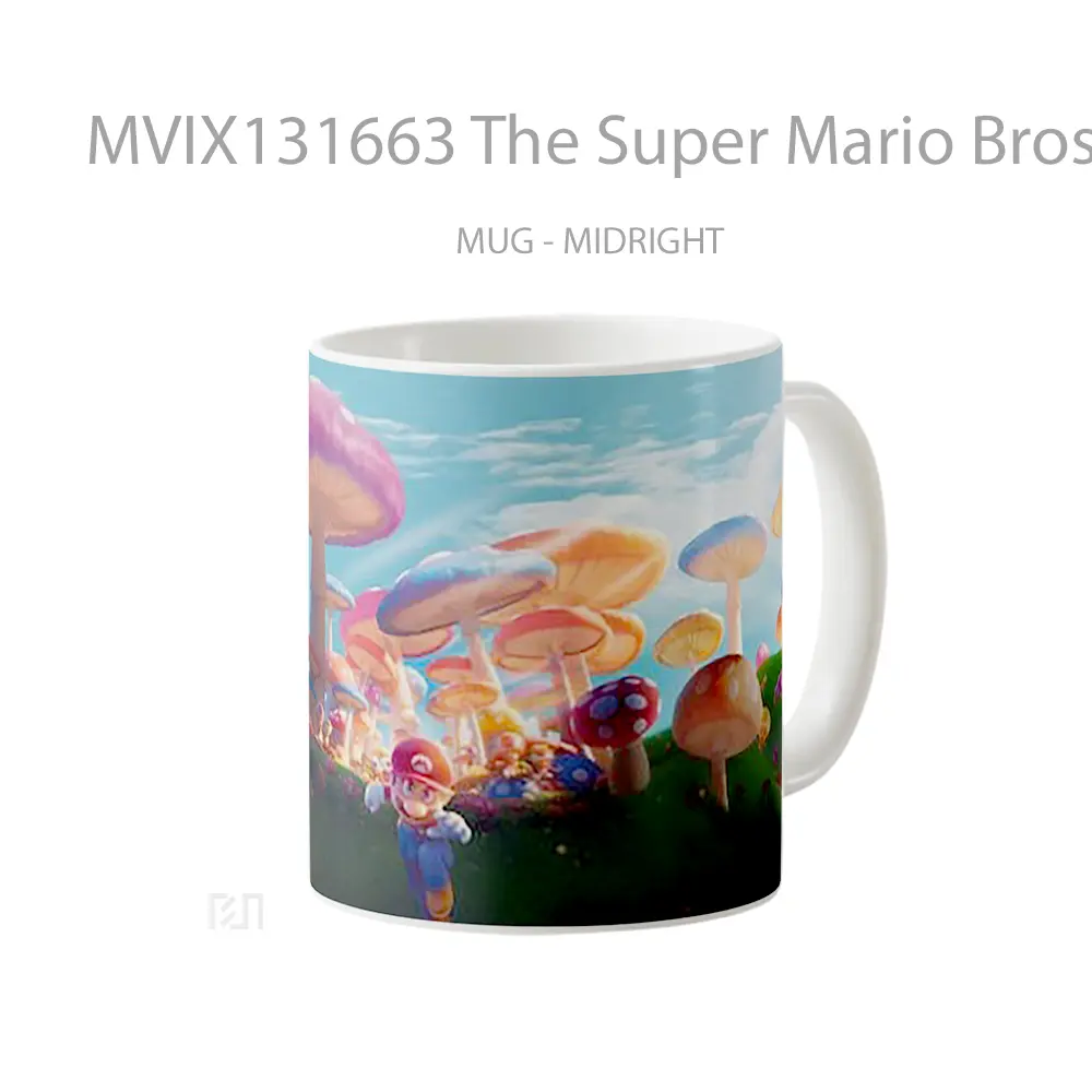 Mug The Super Mario Bros Movie Mushroom Gelas Keramik Unik - All-side / Desain