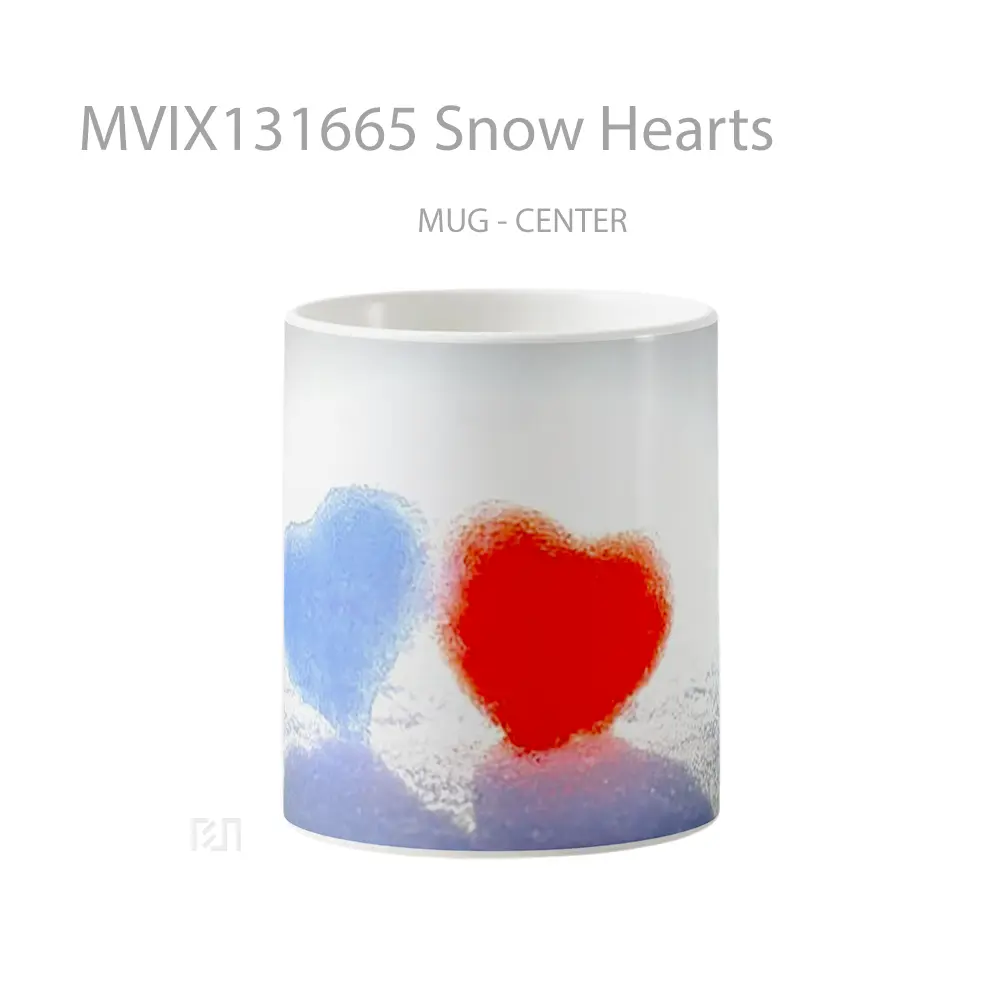 Mug Snow Hearts Gelas Pemandangan Alam