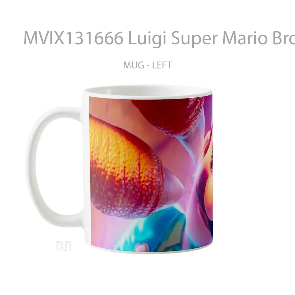 Mug Luigi Super Mario Bros Movie Gelas Keramik Unik - All-side / Desain