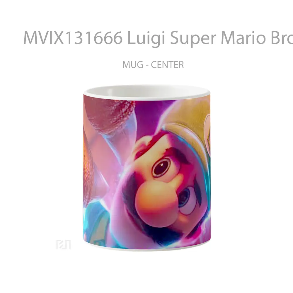 Mug Luigi Super Mario Bros Movie Gelas Keramik Unik
