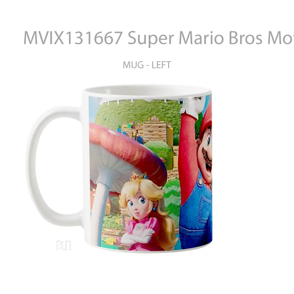 Mug Super Mario Bros Movie Poster Gelas Keramik Unik - All-side / Desain
