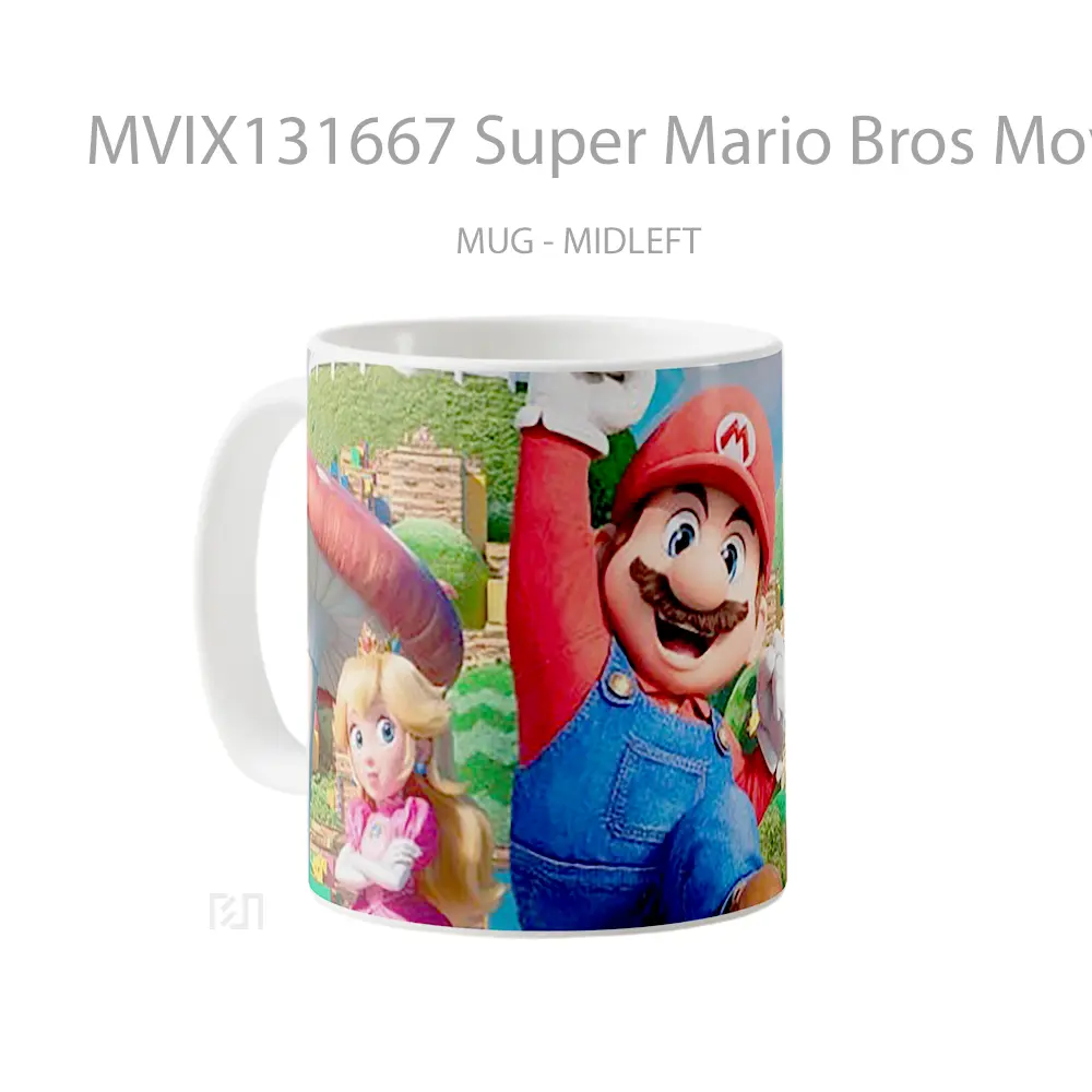 Mug Super Mario Bros Movie Poster Gelas Keramik Unik - All-side / Desain
