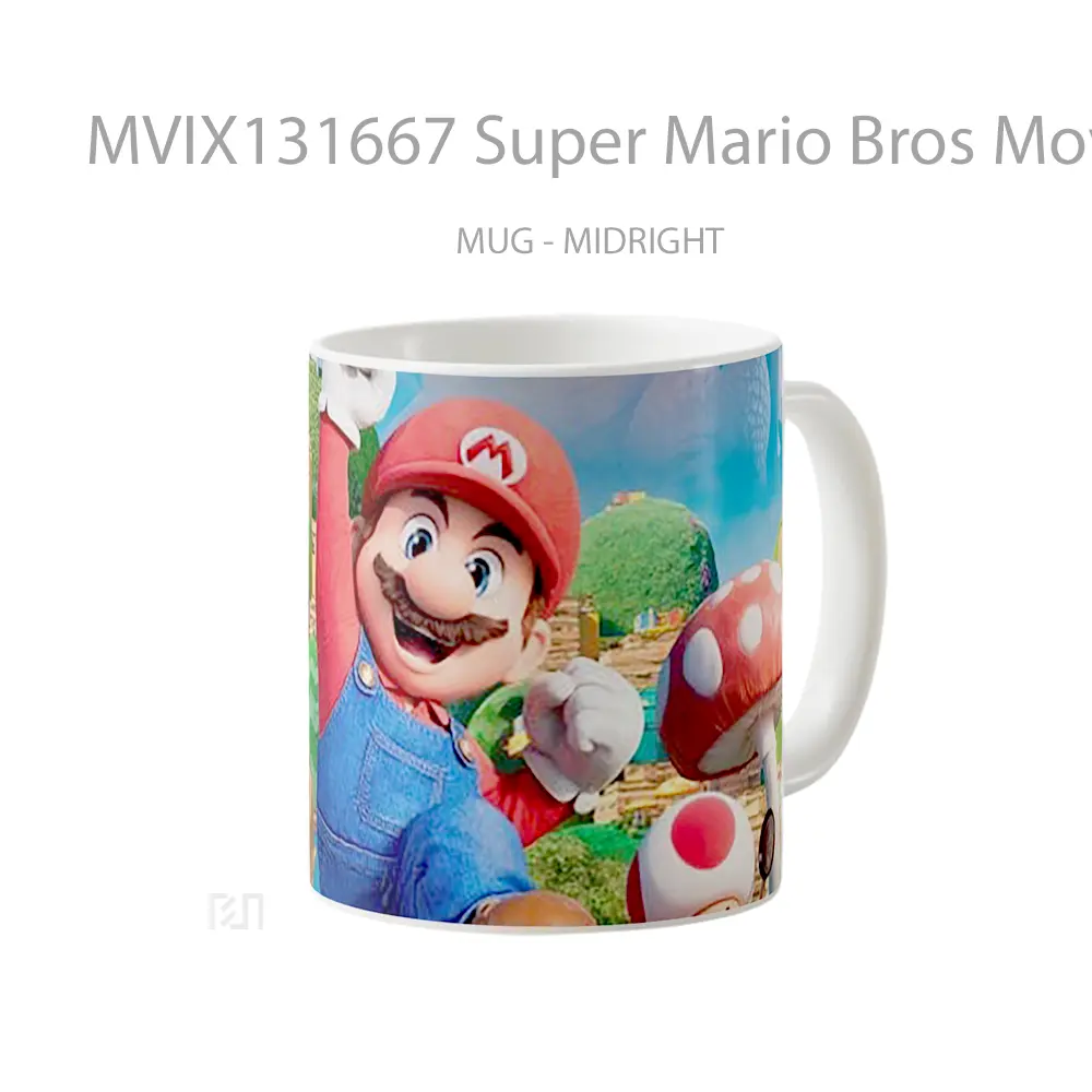 Mug Super Mario Bros Movie Poster Gelas Keramik Unik - All-side / Desain