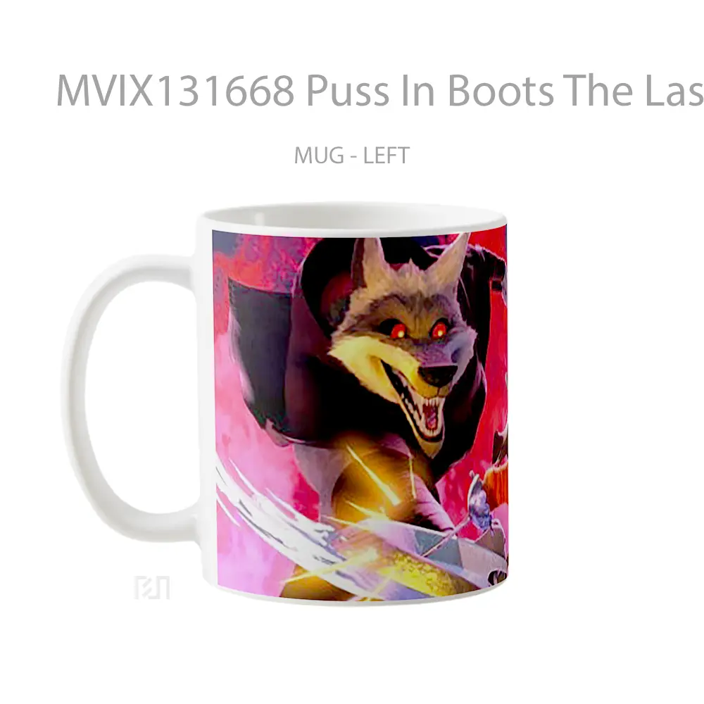 Mug Puss In Boots The Last Wish V1 Gelas Keramik Unik - All-side / Desain