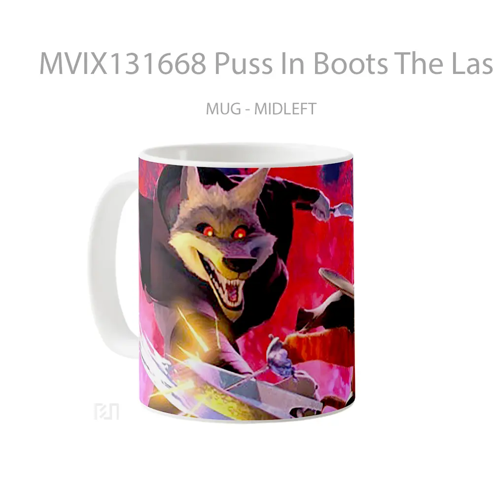 Mug Puss In Boots The Last Wish V1 Gelas Keramik Unik - All-side / Desain