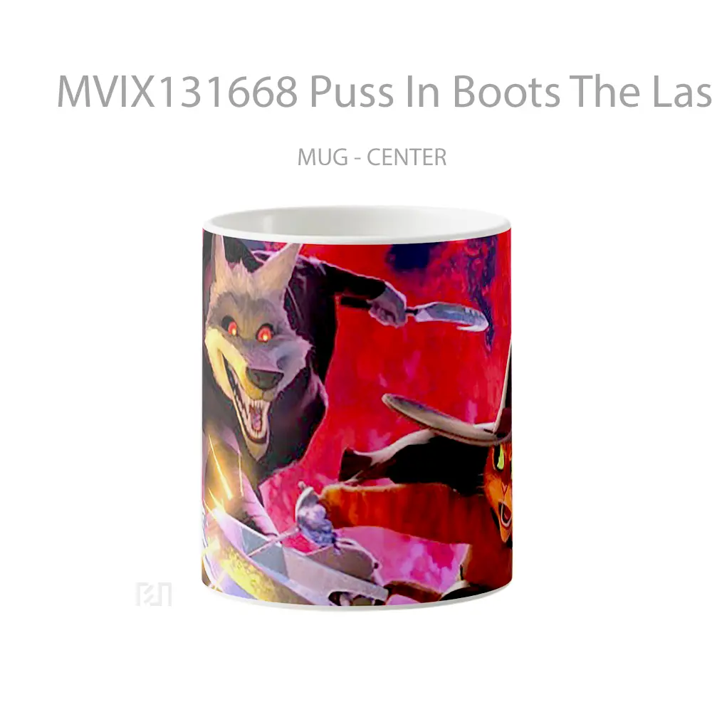 Mug Puss In Boots The Last Wish V1 Gelas Keramik Unik
