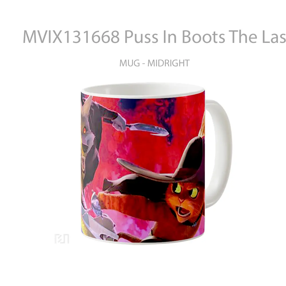 Mug Puss In Boots The Last Wish V1 Gelas Keramik Unik - All-side / Desain