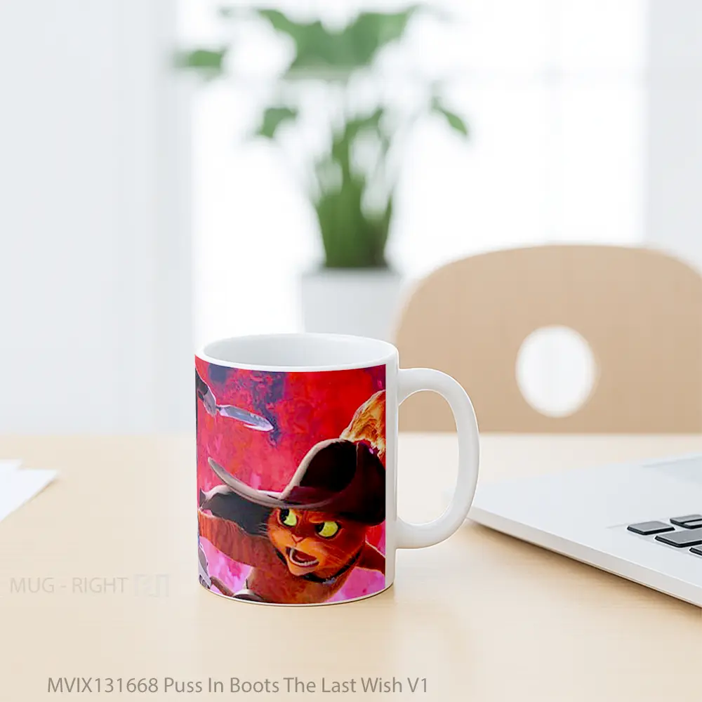 Mug Puss In Boots The Last Wish V1 Gelas Keramik Unik - All-side / Desain