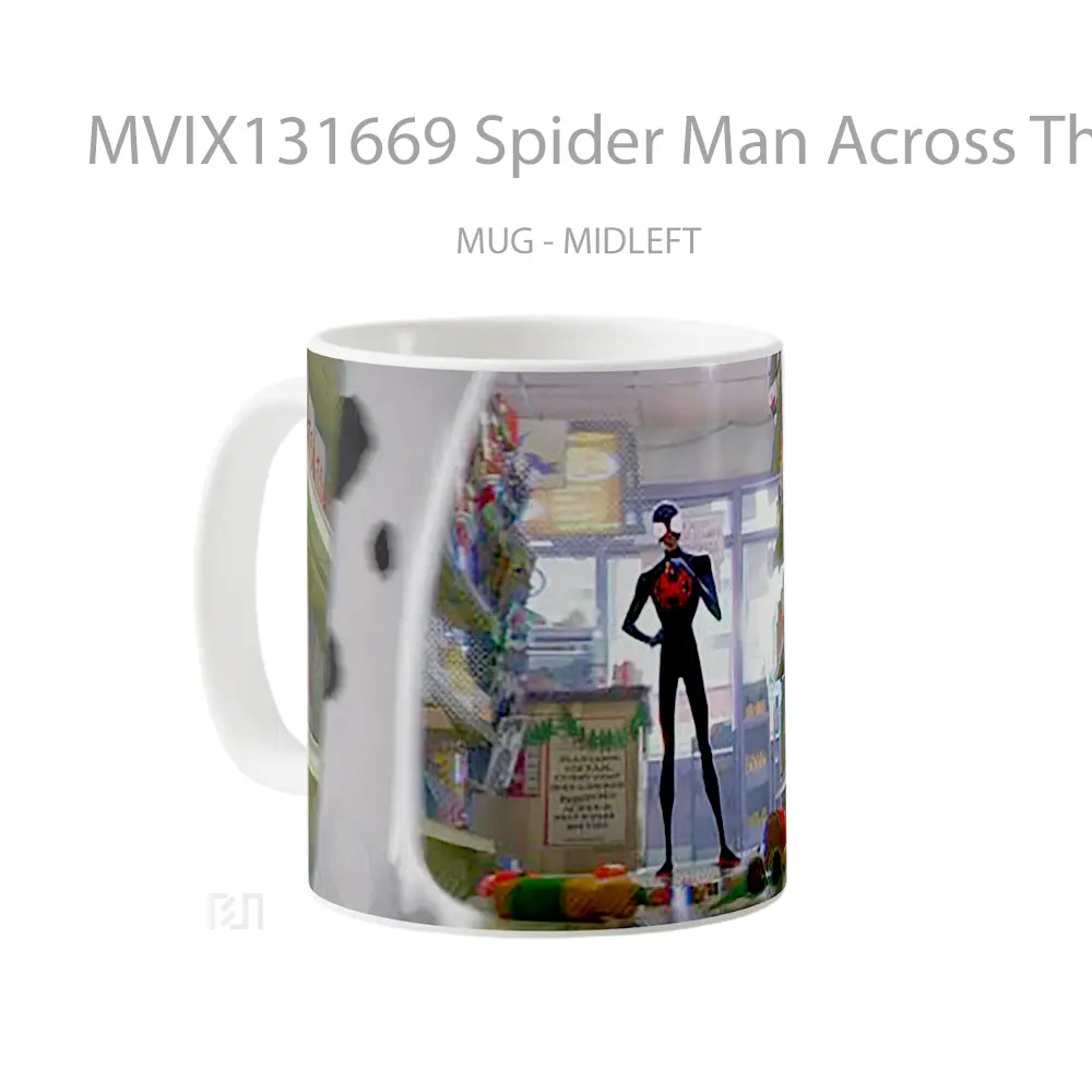 Mug Spider Man Across The Spider Verse Miles Morales Gelas Superhero - All-side / Desain