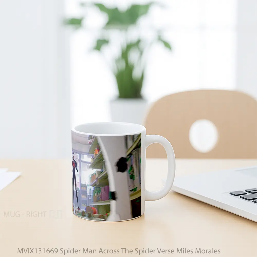Mug Spider Man Across The Spider Verse Miles Morales Gelas Superhero - All-side / Desain
