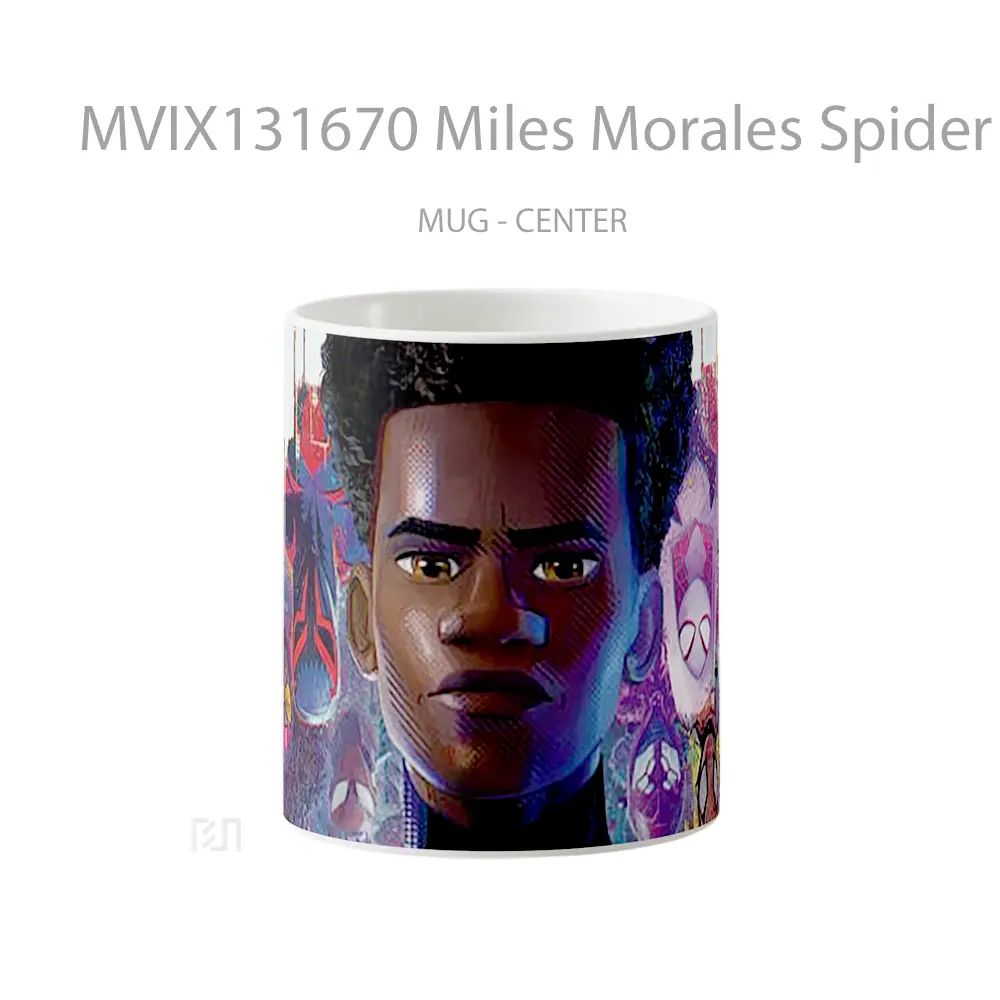 Mug Miles Morales Spider Man Across The Spider Verse Movie Gelas Superhero