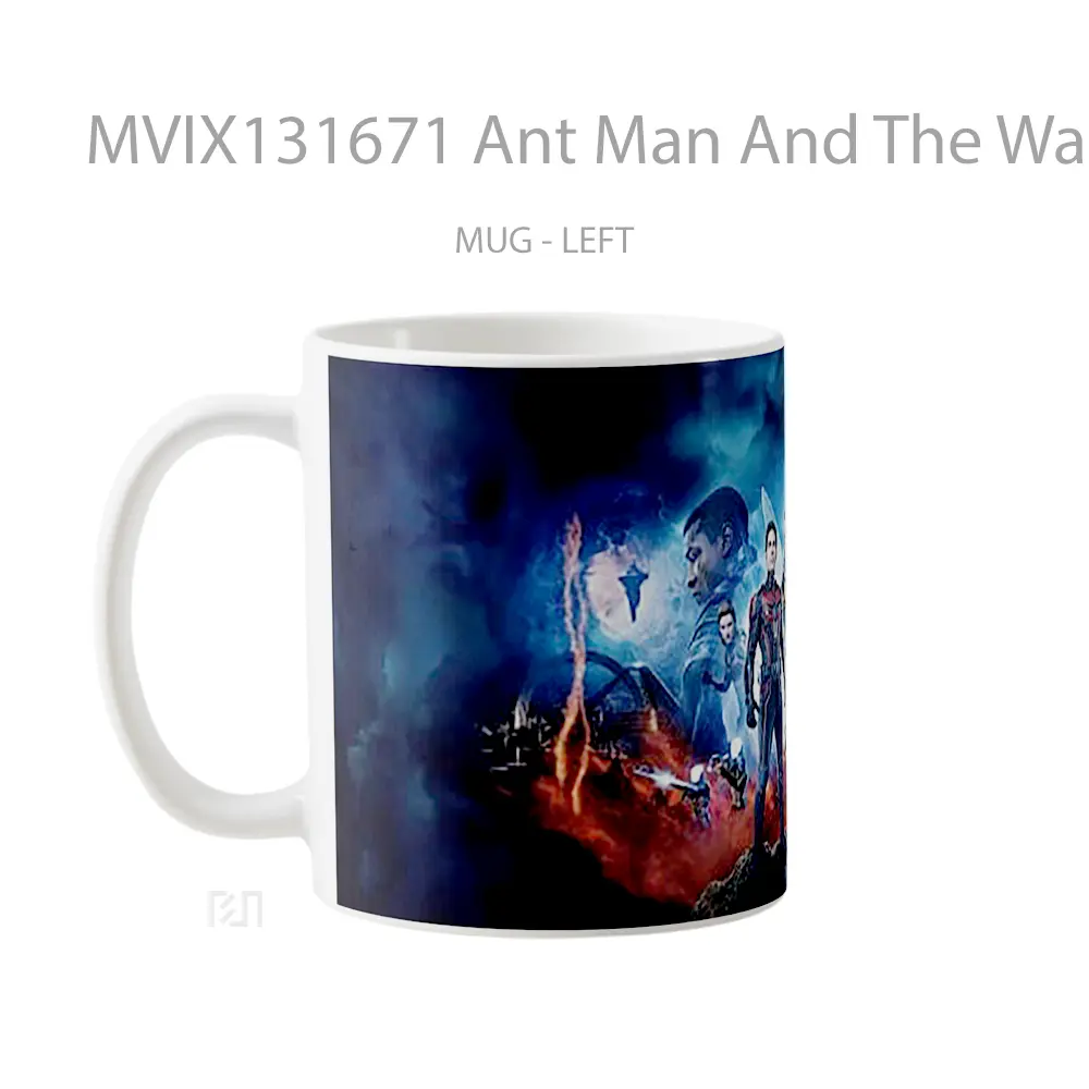 Mug Ant Man And The Wasp Quantumania Characters Gelas Superhero - All-side / Desain