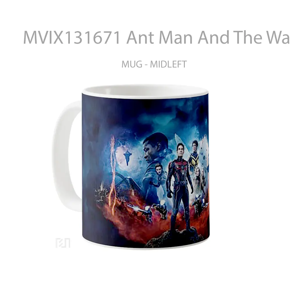 Mug Ant Man And The Wasp Quantumania Characters Gelas Superhero - All-side / Desain