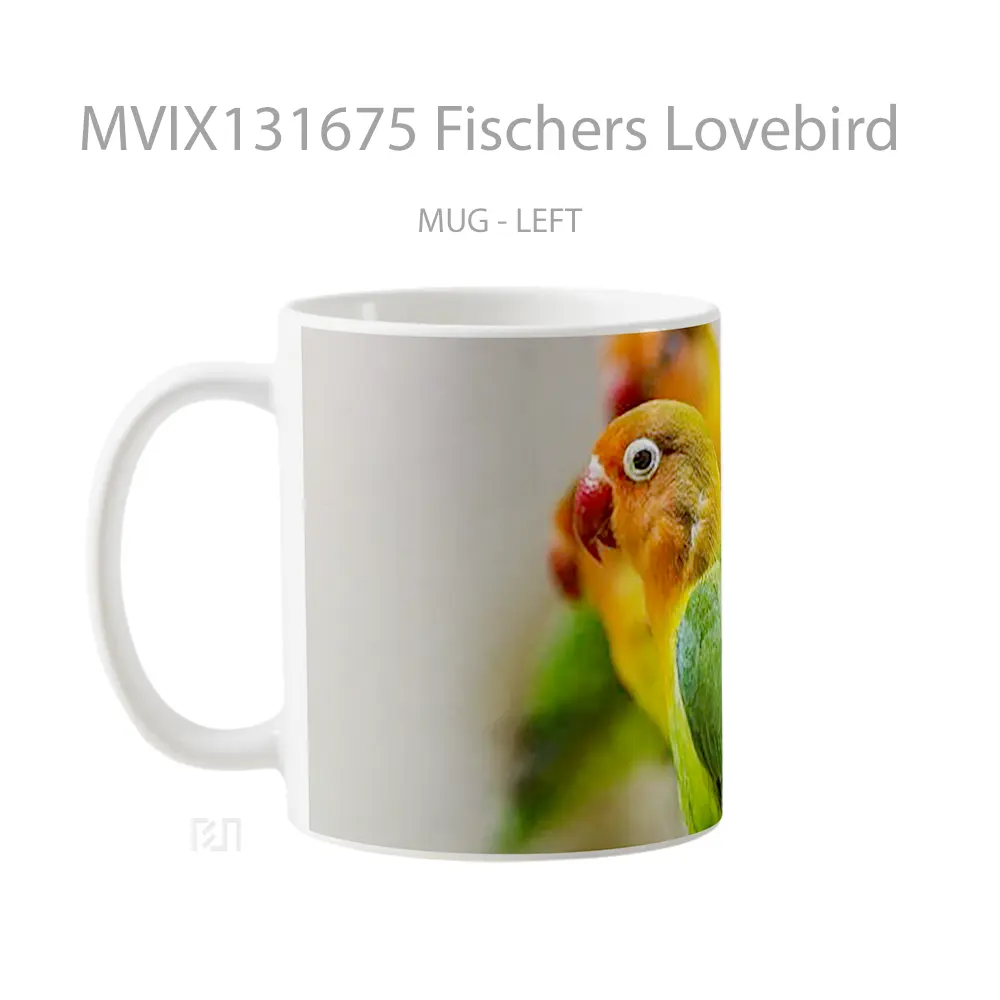 Mug Fischers Lovebird Gelas Keramik Unik - All-side / Desain