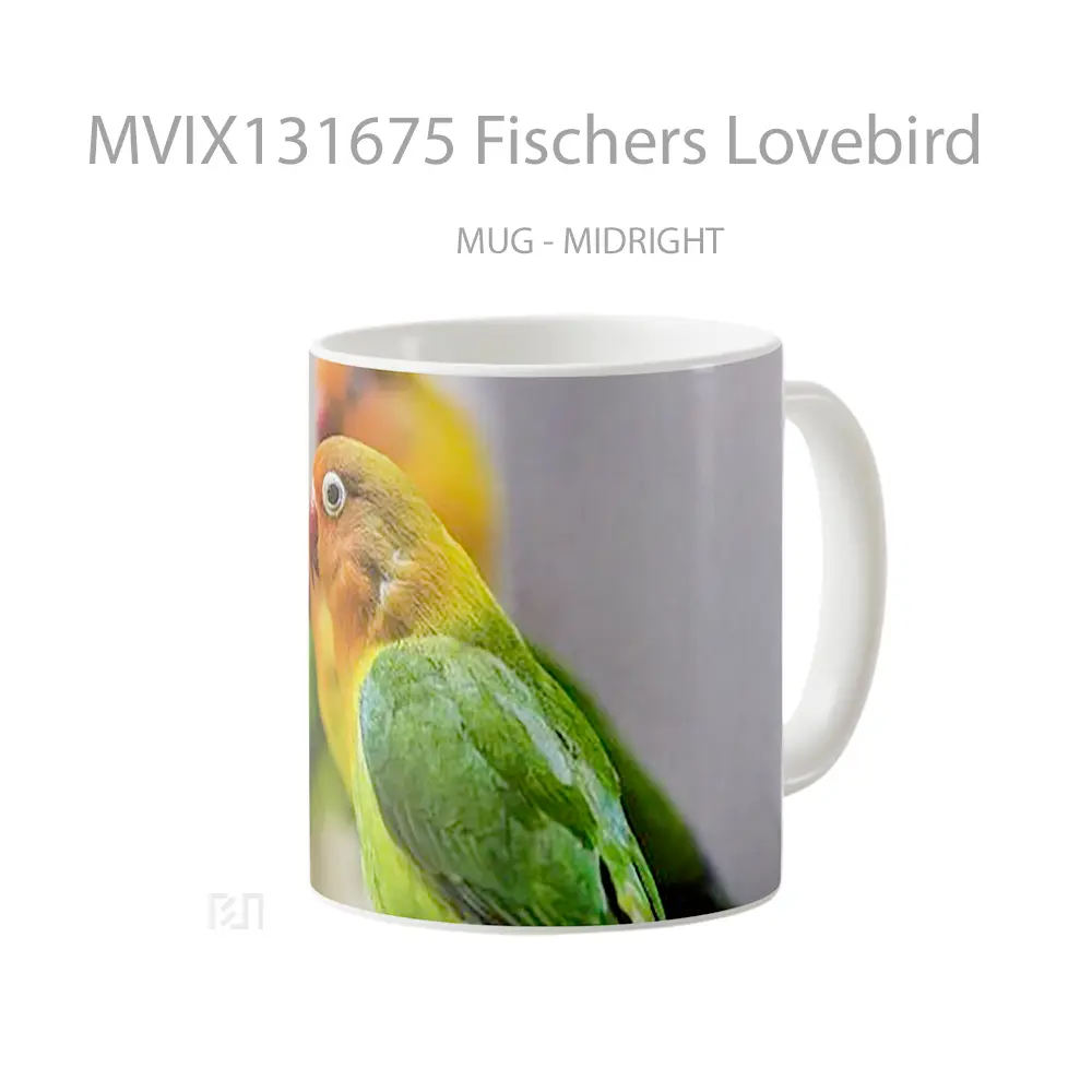 Mug Fischers Lovebird Gelas Keramik Unik - All-side / Desain