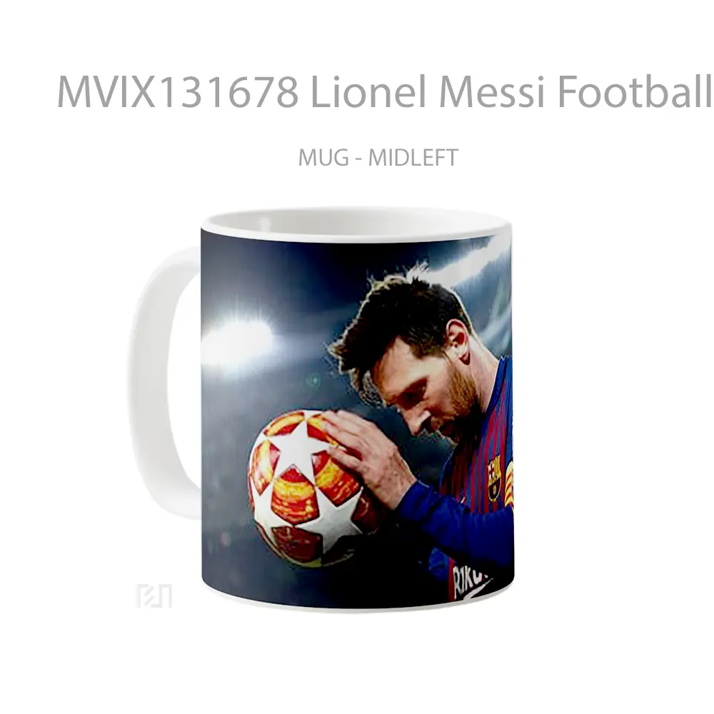 Mug Lionel Messi Football Gelas Keramik Unik - All-side / Desain