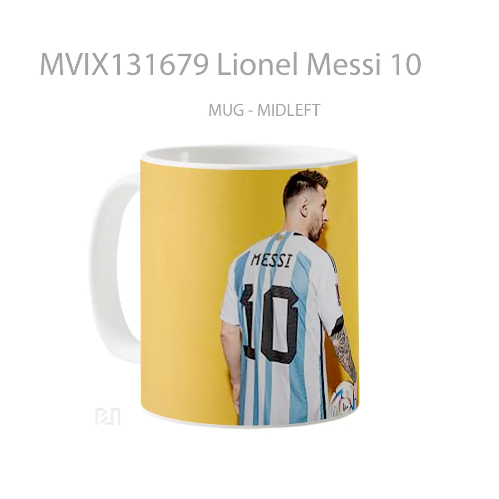 Mug Lionel Messi 10 Gelas Keramik Unik - All-side / Desain