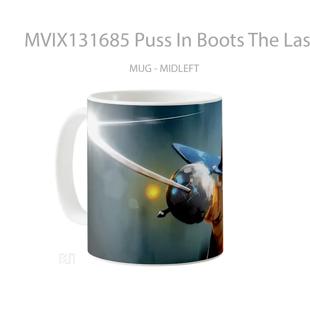 Mug Puss In Boots The Last Wish V2 Gelas Keramik Unik - All-side / Desain