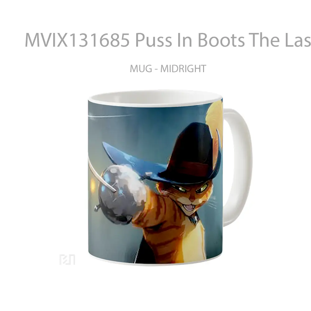 Mug Puss In Boots The Last Wish V2 Gelas Keramik Unik - All-side / Desain