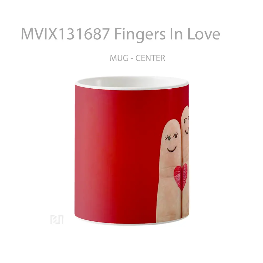 Mug Fingers In Love Gelas Keramik Unik