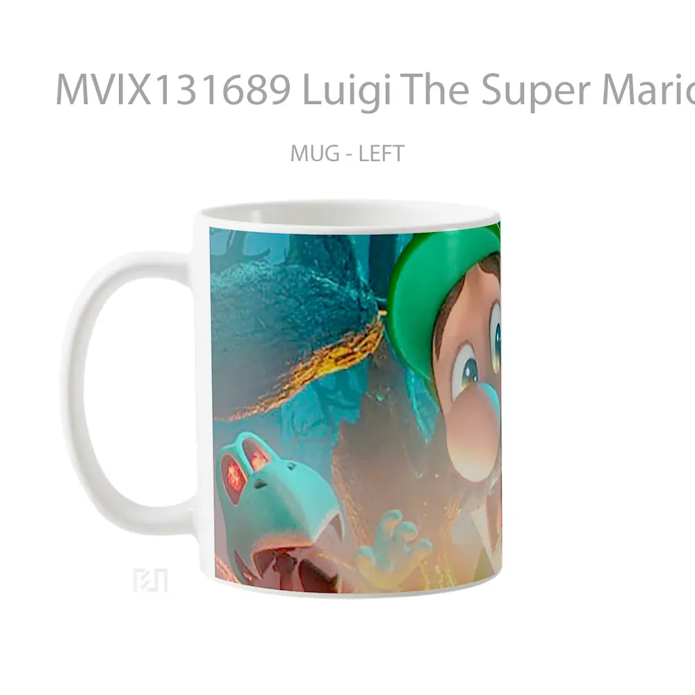 Mug Luigi The Super Mario Bros Gelas Keramik Unik - All-side / Desain