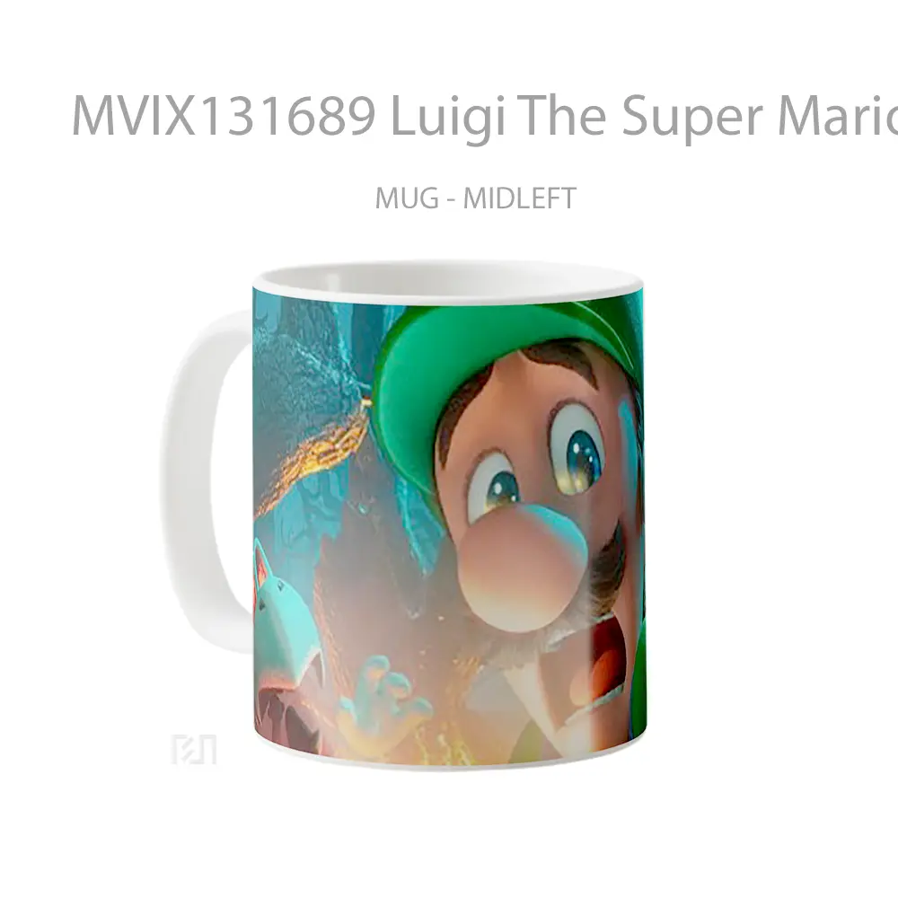 Mug Luigi The Super Mario Bros Gelas Keramik Unik - All-side / Desain