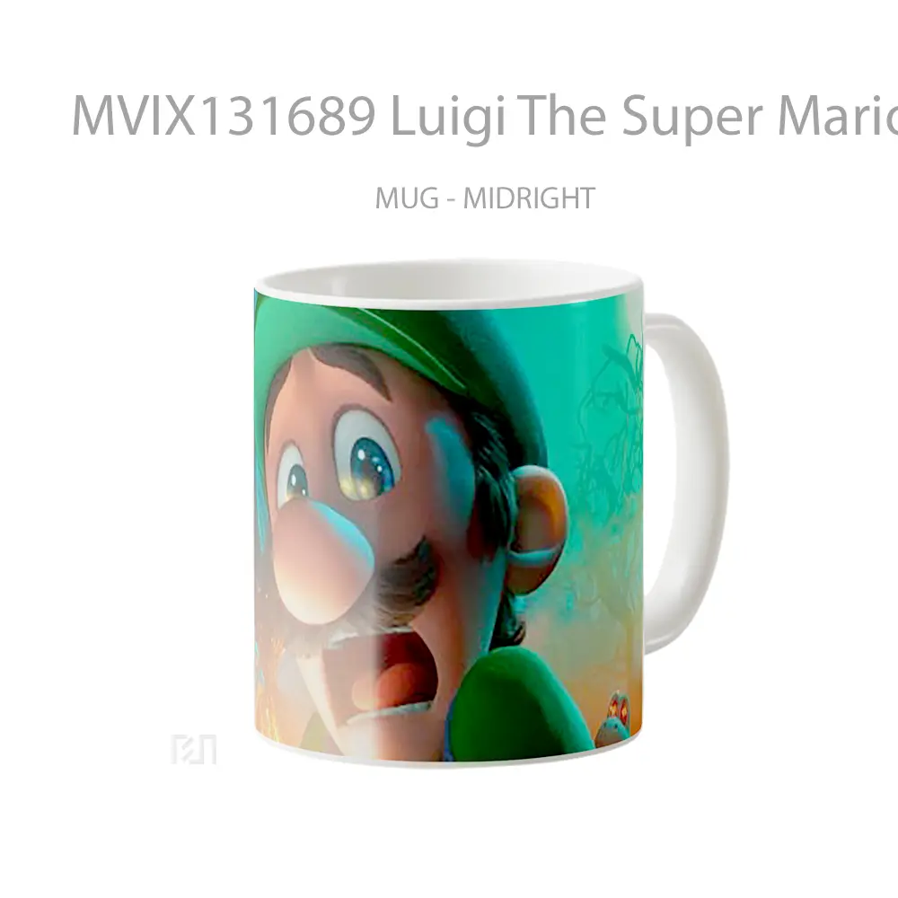 Mug Luigi The Super Mario Bros Gelas Keramik Unik - All-side / Desain