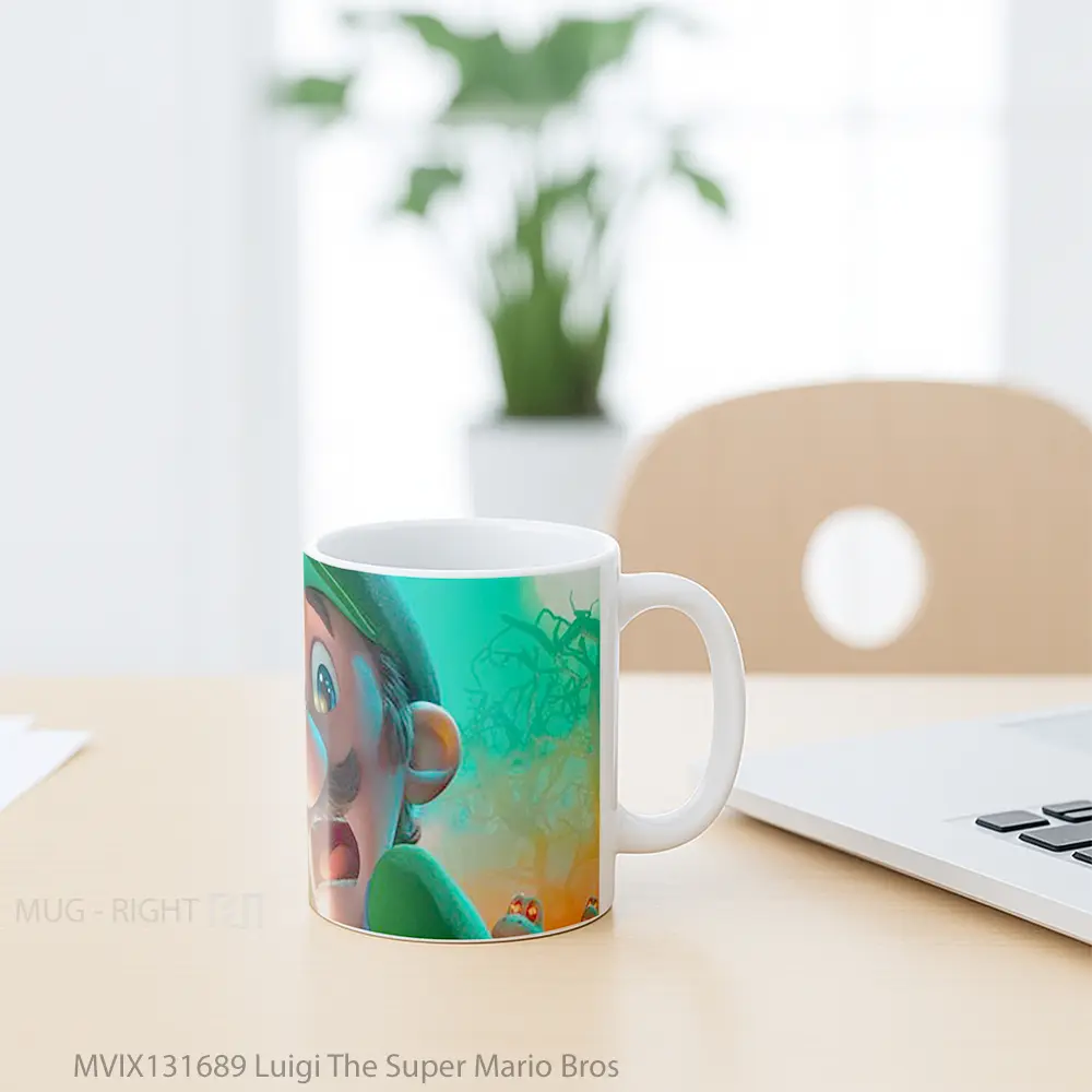 Mug Luigi The Super Mario Bros Gelas Keramik Unik - All-side / Desain