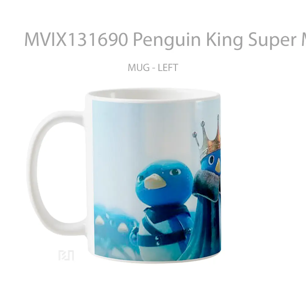 Mug Penguin King Super Mario Bros Movie Gelas Keramik Unik - All-side / Desain