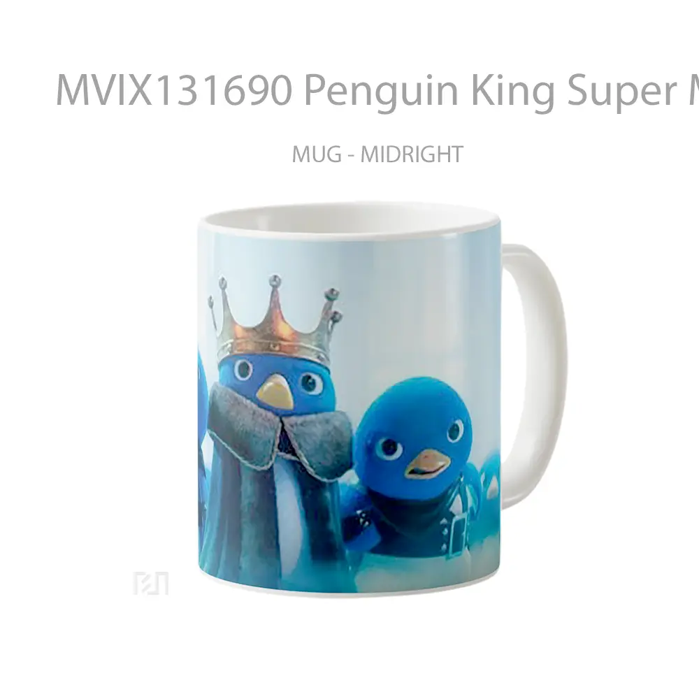 Mug Penguin King Super Mario Bros Movie Gelas Keramik Unik - All-side / Desain