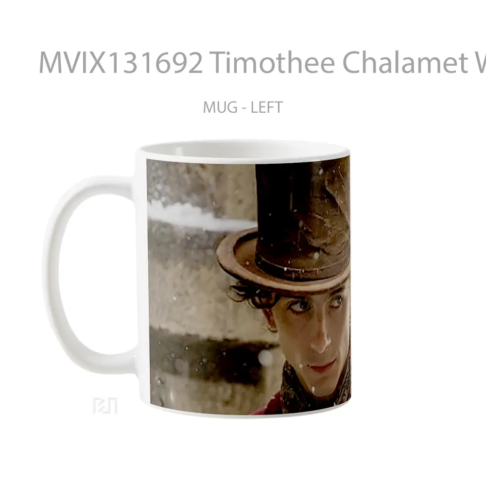 Mug Timothee Chalamet Wonka Gelas Keramik Unik - All-side / Desain