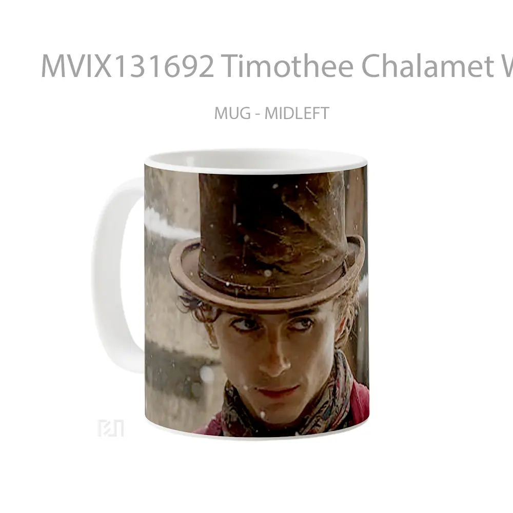 Mug Timothee Chalamet Wonka Gelas Keramik Unik - All-side / Desain