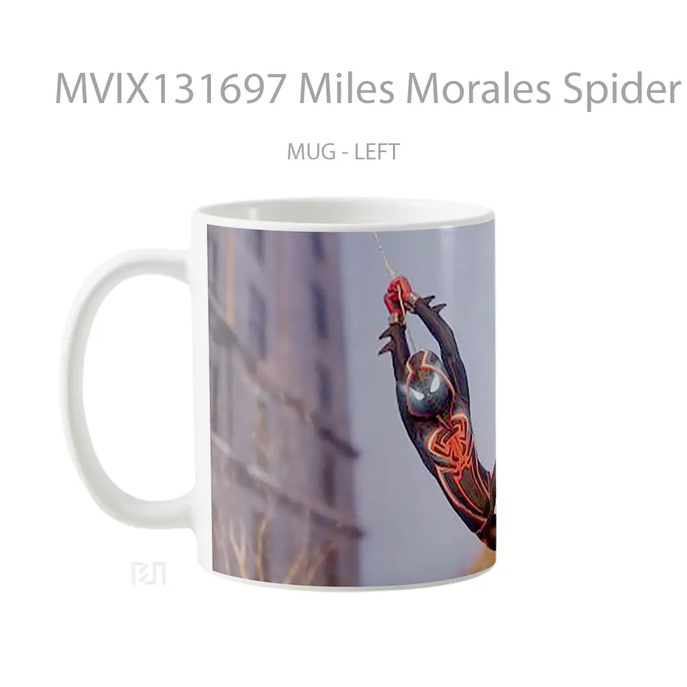 Mug Miles Morales Spider Man V3 Gelas Superhero - All-side / Desain