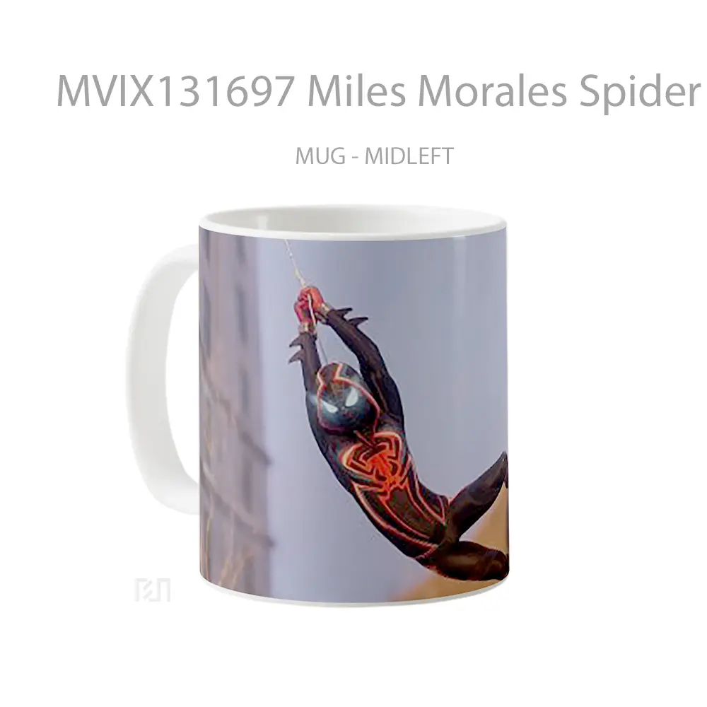 Mug Miles Morales Spider Man V3 Gelas Superhero - All-side / Desain