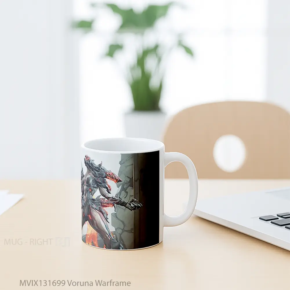 Mug Voruna Warframe Gelas Keramik Unik - All-side / Desain